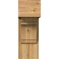 thumbnail image 2 of Ekena Millwork 8"W x 18"D x 22"H Olympic Block Rough Sawn Bracket w/ Offset Brace, Western Red Cedar, 2 of 25