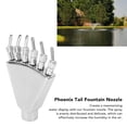 thumbnail image 4 of Fountain Nozzle, Fountain Water Spray Sprinkler Head Phoenix Tail Shape Stainless Steel  For Courtyard, 4 of 8