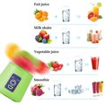 thumbnail image 6 of Xecvkr USB Rechargeable Portable Blender with 6 Blades, 380ml Personal Smoothie Maker, Mini Juicer Cup for Shakes and Fruits, Sports Travel Handheld Mixer, 6 of 7