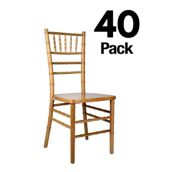 Dark Natural ToughWood Chiavari Chair - Set of 40 by Chivari