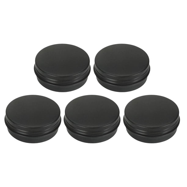 Envases de Tarro de Almacenamiento perfecl de aluminio Negro 20ml para cosméticos