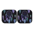 thumbnail image 3 of Uemuo Dreamcatcher With Colorful Feathers Printed 2 PCS Car Windshield Sun Shade, Auto Sun Heat and UV Rays Blocker, Foldable Automotive Front Window Sunshade Protector, 3 of 7
