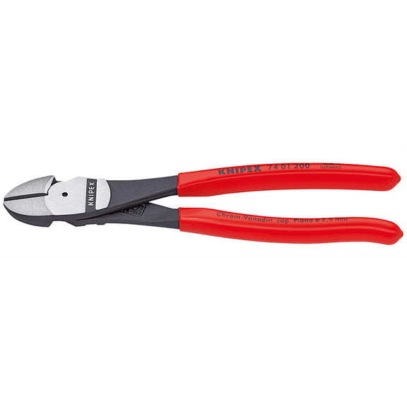 KNIPEX Tools 74 01 200, 8-Inch High Leverage Diagonal Cutters