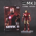 thumbnail image 3 of Figura de acción de Zd Toy original de Marvel, Iron Man, Avengers Mark2, modelo 1/10, colección de figuras de acción de anime, modelo de decoración de habitación, juguete robot, regalos, 3 of 4