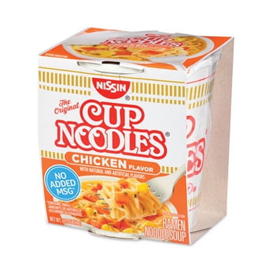 Nissin Cup Noodles, Chicken Flavor, 2.25 Oz Cup (24 Cups/Box)