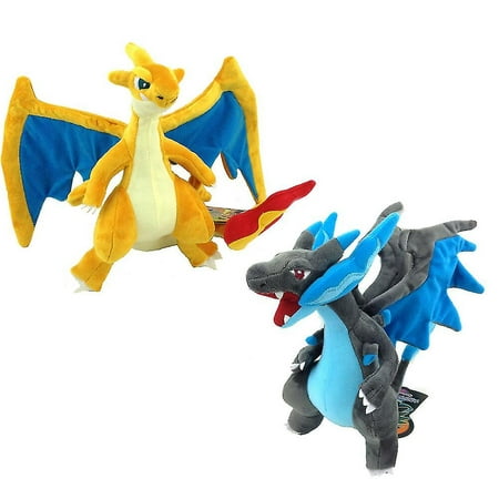 2x Mega Charizard X Y Fire Dragon Plush Toy Stuffed Animal Figure