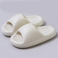 thumbnail image 2 of Mepaouo Pillow Slippers for Women Men Non Slip Quick Drying Shower Shoes House Bathroom Slide Sandals White 6.5, 2 of 7