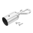 thumbnail image 3 of Unique Bargains 1.2' Stanchion Rope End Stopper Cord End Caps Barrier Rope End Cap Snap Hooks for Crowd Control, Silver, 3 of 6