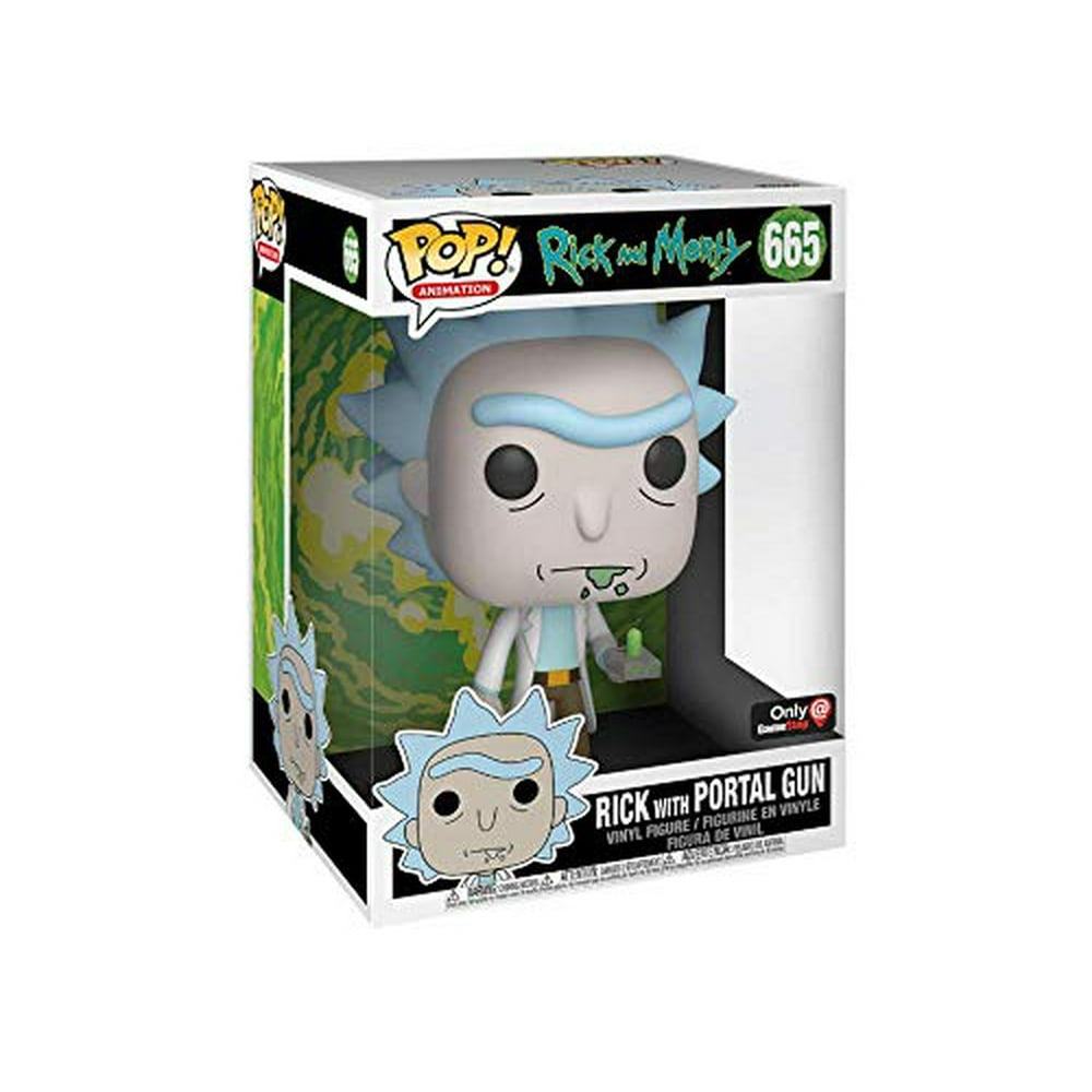 Funko Pop! Animation Rick and Morty Rick with Portal Gun 10inch Exclusive