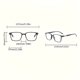 thumbnail image 2 of Gafas de lectura cuadradas clásicas, paquete de 2 for hombres y mujeres, lectores ligeros antiarañazos for uso diario, no requiere batería, 2 of 4
