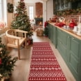 thumbnail image 5 of Pentantan 2'x8' Christmas Area Rugs for Hallway Kitchen, Machine Washable Rug Low Pile with Non Slip Backing, Bedroom Bathroom Entryway, Red, 5 of 7