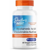Doctors Best Hyaluronic Acid  Chondroitin Sulfate, Supports Joint & Skin Health, Non-GMO, Gluten Free, Soy Free 60 Veggie Capsules