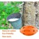 thumbnail image 4 of Pelota de rugby para perros, juguete chirriante Pelota masticable para perros agresivos Goma masticable con sonido chirriante, casi indestructible, para perros medianos y grandes (naranja) JFHHH pequeña, 4 of 5