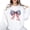 White Sweatshirt, variant on USA Bow Sweatshirt for Women Teens & Kids Trendy 4th of July Crewneck White Sweatshirt Adult Medium