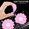 thumbnail image 4 of 2-Pack Car Cup Holder Coasters — Daisy Design, 2.75-Inch Non-Slip Silicone Cup Holder Inserts, Non-Slip Cup Holder Mats, Car Interior Accessories for Men and Women.,Orange,2 pcs, 4 of 7