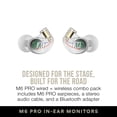 thumbnail image 5 of MEE audio M6 PRO Musicians' In-Ear Monitors Wired + Wireless Combo Pack w/ Cable + Bluetooth Adapter (Clear), 5 of 10