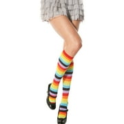 Angelina Rainbow Striped Knee-High Socks (1 or 6 Pack)