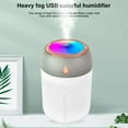thumbnail image 3 of WQQZJJ Vehicle-mounted Humidifier Power Supply Via USB Power Cable Aromatherapy Machine Home Humidifier Low Noise Built-in Colorful LED Lights Humidifiers For Home Small Humidifier, 3 of 8