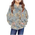 thumbnail image 4 of Sweatshirt Tops for Girls Cute Printed Long Sleeves Hoodies Casual Crew Neck Fall Winter Pullover Tops Clothes Comfy Jumper School Warm Girl Sweatshirts, 4 of 6