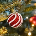 thumbnail image 4 of sruoe Christmas Tree Ornaments, Ball Ornaments Set, Balls Decorate, Christmas Decorations for Xmas Tree Ball, Flocked Christmas Balls, Hanging Tree Ornament Ball for Xmas Holiday Party Decor, 4 of 5