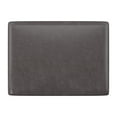 thumbnail image 5 of Weston Home Warner Faux Leather Ottoman, Dark Brown, 5 of 6