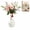 White, variant on Handcrafted Resin Long Neck Chicken Vase, Colorful Cartoon Rooster Sculpture, 2-in-1 Flower Vase & Desk Decor, Lightweight Novelty Home Accent(Black)