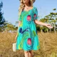 thumbnail image 4 of Vestido de manga corta con medusas vestidos de fiesta conjuntos elegantes para mujer, 4 of 7