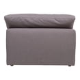 thumbnail image 4 of Moe's Home Collection Clay Armless Chair Livesmart Fabric - Color:White-Color:Light Grey, 4 of 9