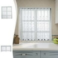thumbnail image 1 of Xihbxyly Cortina de Pantalla Blanca, Tejido Fino de Poliéster, Filtrado de Luz Suave, Uso Versátil En Sala de Estar y Dormitorio, Fácil de Instalar, Tamaños de 130 X 45 Cm y 74 X 60 Cm, Elegante Deco, 1 of 7