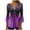 Purple 1, variant on YANHAIGONG Womens Tunic Tops 3/4 Sleeve for Leggings Buttoned Henry Shirts Floral Ruched Corset Tunic Tops Casual Pleated Tunic Blouses Plus Size Women Flow Tops Tops for Women 2025