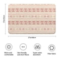 thumbnail image 3 of Pink Geometric Striped Pattern Bathroom Rugs Mat,Non Slip Microfiber Bathroom Rug,Rubber Backing,Soft Bathroom Mats for Bathroom Floor,Tub and Shower,17x27in(43x68cm), 3 of 5