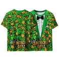 thumbnail image 5 of Ounisa Funny World Women's Holiday Tuxedo T-Shirts Graphic Short Sleeve Novelty Party Costume Top, 5 of 7