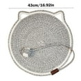 thumbnail image 2 of Woven Pet Scratch Pad & Interactive Toy | Durable Sisal Scratch Board for Furniture Protection | Cat Scratching Mat with Spring Ball | Indoor Use | 1pc | 40x40x2cm | Multiple Colors, 2 of 7