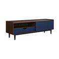 thumbnail image 4 of Manhattan Comfort Duane TV Stand from Engineered Wood in Dark Brown & Navy Blue, 4 of 5