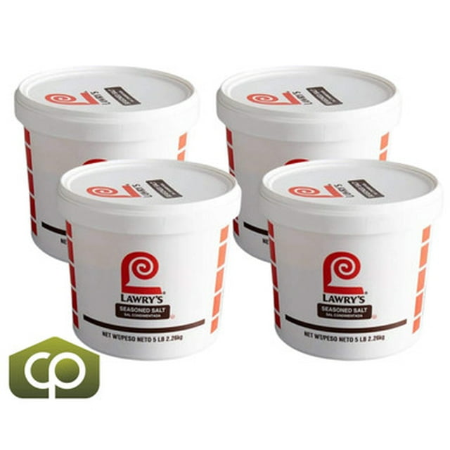 Lawry's Sel Assaisonné 5 lb – le Mélange Original Tout Usage Savoureux, Sans MSG, 4/caisse (20 lb au Total)