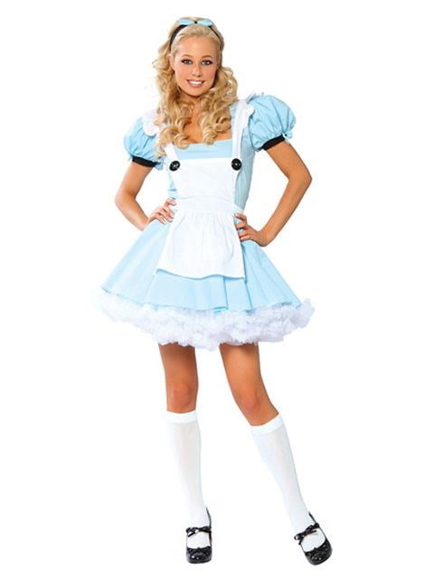Fancy Costume Cute Alice in Wonderland Maid Mini Dress Sizes 6 to 20
