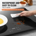 thumbnail image 4 of VEVOR Electric Warming Tray Buffet Food Warming w/ Temp Control Tempered Glass, 4 of 9