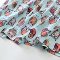 thumbnail image 4 of Defitshape Women's Short Sleeve Nightgown Cute Crew Neck Nightwear Sleepshirt Mini Sleep Lounge Dress Printed Patterned Sleepwear Cartoon Cotton Owl Small, 4 of 5