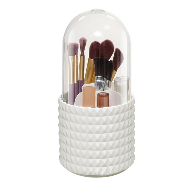 Organizador de brochas de maquillaje, soporte para brochas de maquillaje, Caja de almacenaje para maquillaje, soporte multifuncional para brochas de maquillaje de alta capacidad