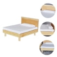 thumbnail image 3 of AURARMLET 1 Pc Oak Double Bed Miniature Bedroom Set for Parent Child Interaction, 3 of 8