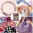 thumbnail image 5 of 1 Bag 10 Skeins 6-Ply Polyester Embroidery Floss Cross Stitch Threads Segment Dyed Purple 0.5mm 8.75 Yards(8m)/skein, 5 of 8