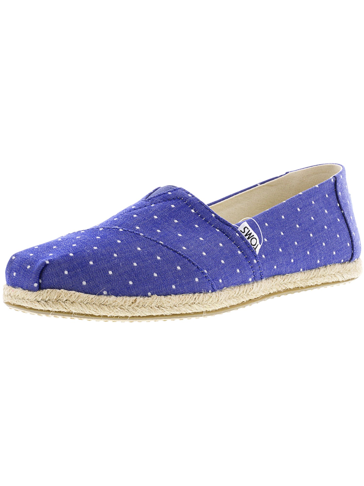 blue canvas slip on shoes