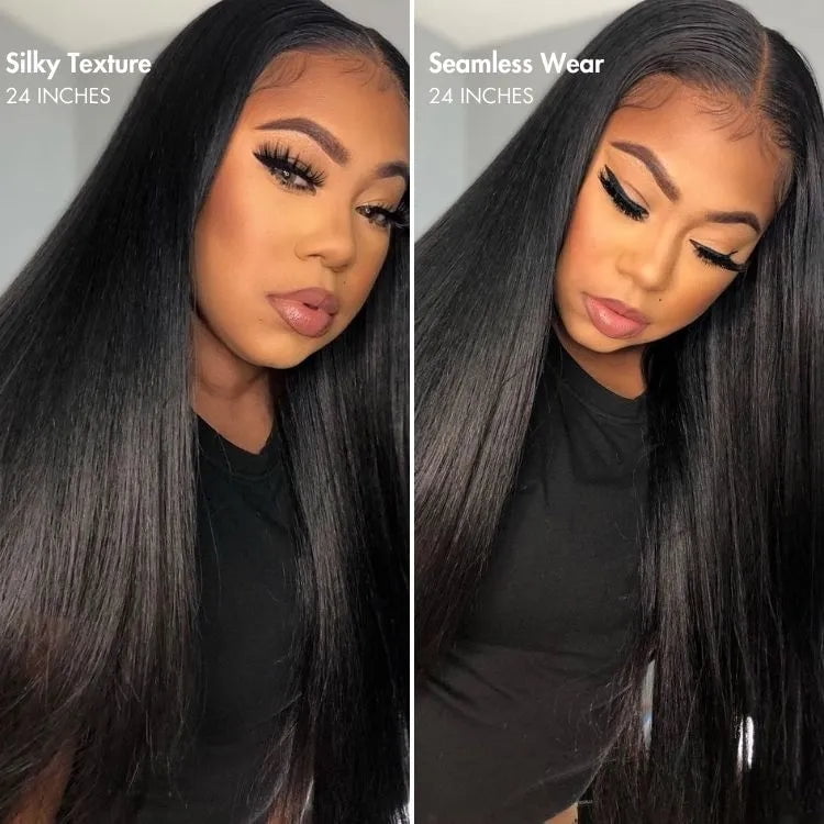 LUVME Body Wave / Straight / Kinky / Deep Wave Human Hair U Part Wig