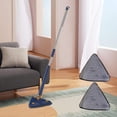 thumbnail image 4 of AMLESO 360 Degree Triangle Cleaning Swabber Stainless Steel Handle Swabber glass Window Blue, 4 of 6
