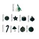 thumbnail image 3 of Decoraciones de Navidad Bolas Navideñas Peludas Juego de Adornos para Árbol | Multiestilo | 8cm | Para interiores y exteriores, 3 of 6