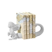 Two's Company Deep Sea Mermaid Set of 2 Bookends (White)