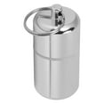 thumbnail image 3 of Keychain Tablet Storage Box, Hanging Ring Design Rotating Lid Design Alloy Medicine Bottle  For Capsules For Outdoor Silver, 3 of 8