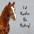 thumbnail image 3 of CafePress - Id Rather Be Riding! Horse Long Sleeve T Shirt - Womens Baseball Tee, 3 of 4