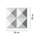 thumbnail image 2 of Set de 12 Piezas Panel Decorativo de Pared 3D AGBOX diseño Pirámide 30x30cm, 2 of 4
