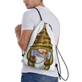 thumbnail image 2 of Bingfone Fishing Gnome Fisherman Drawstrings Backpacks Bags for Men Women Gym Drawstrings Bag-Medium, 2 of 8
